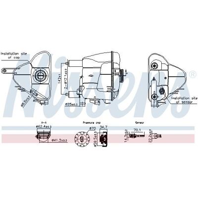 NISSENS 996191 Δεξαμενή διαστολής - Mercedes-Benz NISSENS 996191 Δεξαμενή διαστολής - Mercedes-Benz