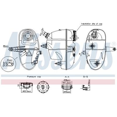 NISSENS 996192 Δοχείο επέκτασης - 0,75L με αισθητήρα NISSENS 996192 Δοχείο επέκτασης - 0,75L με αισθητήρα