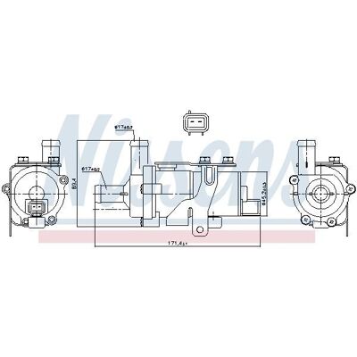 NISSENS 831114 Wasserpumpe - Elektrisches System NISSENS 831114 Wasserpumpe - Elektrisches System