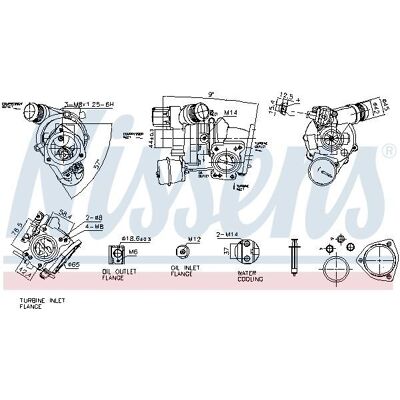 NISSENS 93557 - Turbo for Peugeot, Citroën, Opel, DS NISSENS 93557 - Turbo for Peugeot, Citroën, Opel, DS