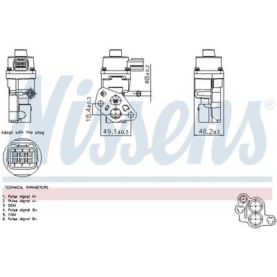 NISSENS 98365 Mazda EGR-ventil - Elektrisk, Sensorfri, Ingen Bypass - EGR-ventil NISSENS 98365 Mazda EGR-ventil - Elektrisk, Sensorfri, Ingen Bypass - EGR-ventil