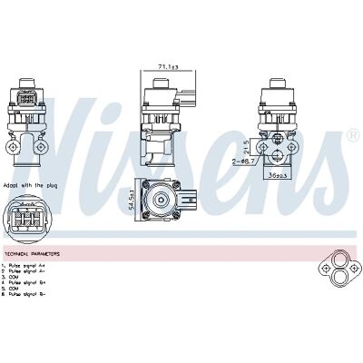 NISSENS 98368 - Elektrisk EGR-ventil - För Mazda, Opel, Nissan, Suzuki, Vauxhall NISSENS 98368 - Elektrisk EGR-ventil - För Mazda, Opel, Nissan, Suzuki, Vauxhall