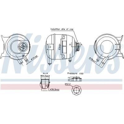 NISSENS 996293 Expansion Tank - Coolant Reservoir NISSENS 996293 Expansion Tank - Coolant Reservoir
