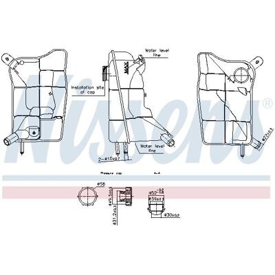NISSENS 996304 - Expansion Tank - Peugeot, Citroën, Ford NISSENS 996304 - Expansion Tank - Peugeot, Citroën, Ford