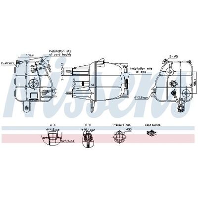 Serbatoio di espansione NISSENS 996307 - Sistema di raffreddamento Serbatoio di espansione NISSENS 996307 - Sistema di raffreddamento
