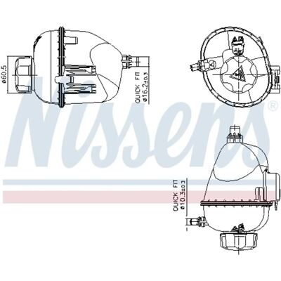 NISSENS 996317 Utjevningstank - Kjølesystem NISSENS 996317 Utjevningstank - Kjølesystem