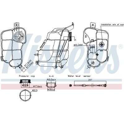 NISSENS 996318 Udvidelsestank med sensor - Udvidelsestank NISSENS 996318 Udvidelsestank med sensor - Udvidelsestank
