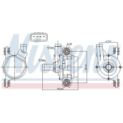 NISSENS 831388 - Pompă de apă - Compatibil OEM cu Toyota și Lexus NISSENS 831388 - Pompă de apă - Compatibil OEM cu Toyota și Lexus