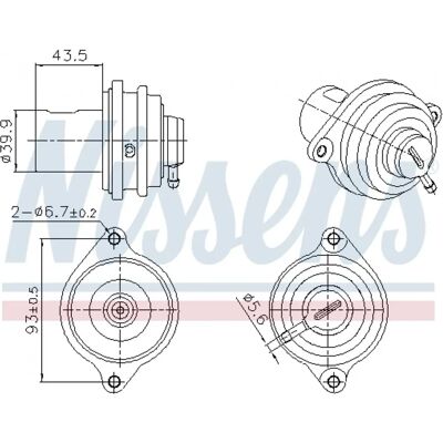 NISSENS N/A EGR-ventil til SMART - Udstødningsgasrecirkulation - Uden sensor NISSENS N/A EGR-ventil til SMART - Udstødningsgasrecirkulation - Uden sensor