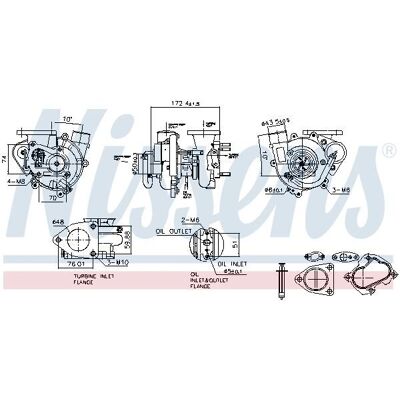 NISSENS 93639 Turbo - Turbo, Compresor, Supraalimentare NISSENS 93639 Turbo - Turbo, Compresor, Supraalimentare