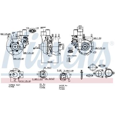 NISSENS 93643 Τουρμπίνα αποβολής αερίων ψυγμένη με νερό - Turbo NISSENS 93643 Τουρμπίνα αποβολής αερίων ψυγμένη με νερό - Turbo