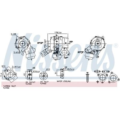 NISSENS 93668 Vandskyllet turbo for Mitsubishi L200 / Triton IV NISSENS 93668 Vandskyllet turbo for Mitsubishi L200 / Triton IV