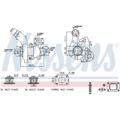 NISSENS 93702 Turturbo til Fiat Ducato III, Iveco Daily IV - Turbocharger NISSENS 93702 Turturbo til Fiat Ducato III, Iveco Daily IV - Turbocharger
