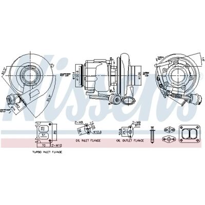 NISSENS 93717 - Turbojohdina NISSENS 93717 - Turbojohdina