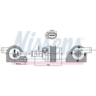 Αντλία νερού NISSENS - OEM 1K0965561F Αντλία νερού NISSENS - OEM 1K0965561F