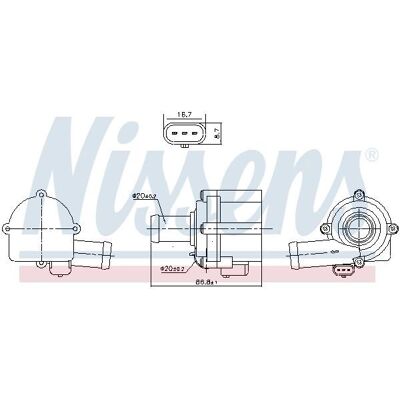 NISSENS Wasserpumpe für Audi Porsche - Robustes Kunststoff, 12V, Kühlmittelzirkulation NISSENS Wasserpumpe für Audi Porsche - Robustes Kunststoff, 12V, Kühlmittelzirkulation