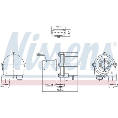 NISSENS 832172 Vandpumpe - OEM erstatning Audi VW NISSENS 832172 Vandpumpe - OEM erstatning Audi VW