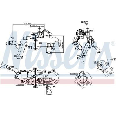 NISSENS 989285 EGR-kjøler - Ford Kuga NISSENS 989285 EGR-kjøler - Ford Kuga
