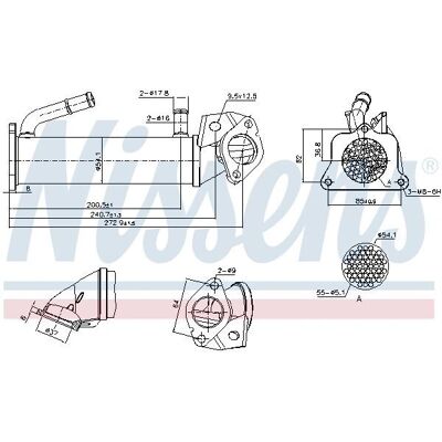 NISSENS 989321 - Exhaust Gas Recirculation Cooler NISSENS 989321 - Exhaust Gas Recirculation Cooler