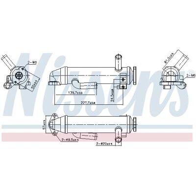 NISSENS 989430 Răcitor EGR - Piese OEM Ford NISSENS 989430 Răcitor EGR - Piese OEM Ford