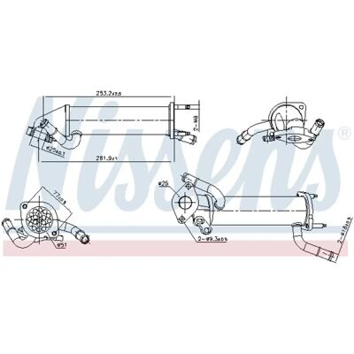 NISSENS 989449 Ford EGR Lämastin - EGR Lämastin NISSENS 989449 Ford EGR Lämastin - EGR Lämastin