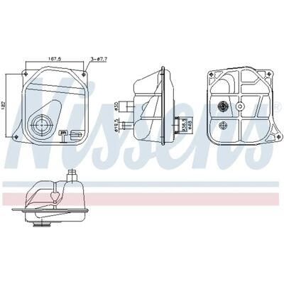 NISSENS 996362 Ausdehnungsbehälter - Für AUDI A6 C4 NISSENS 996362 Ausdehnungsbehälter - Für AUDI A6 C4