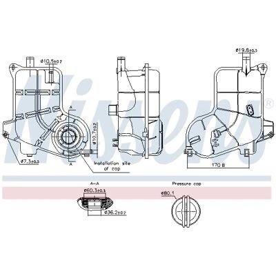 NISSENS 996368 Laajennusastia - Audi A6 C5 NISSENS 996368 Laajennusastia - Audi A6 C5