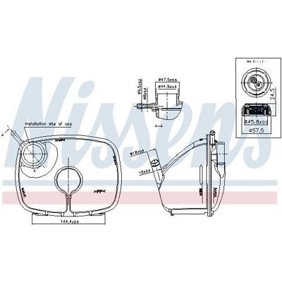NISSENS 996370 - Ekspansionsbeholder til VW Golf/Jetta 1, 2 uden sensor NISSENS 996370 - Ekspansionsbeholder til VW Golf/Jetta 1, 2 uden sensor