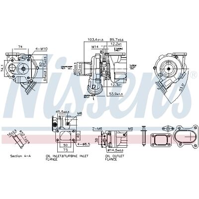 NISSENS 93764 Turbocompresseur - Gaz d'échappement, refroidi à l'huile, pneumatique NISSENS 93764 Turbocompresseur - Gaz d'échappement, refroidi à l'huile, pneumatique