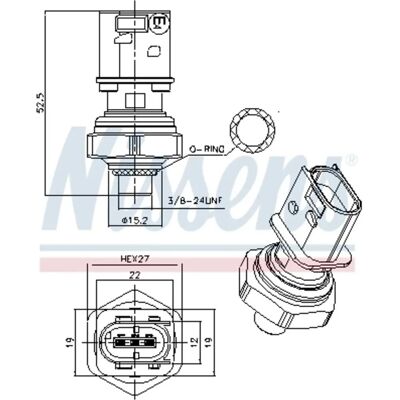 NISSENS NIS 301026 Druckschalter - Druckschalter NISSENS NIS 301026 Druckschalter - Druckschalter