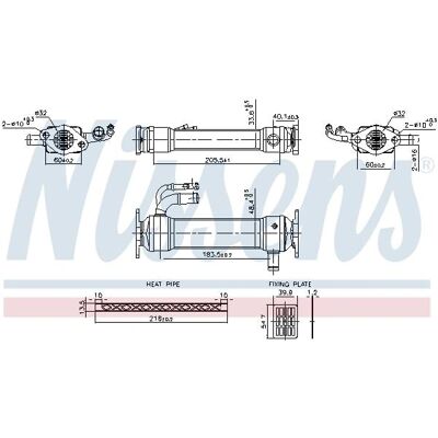NISSENS 989476 EGR-køler - Fiat Ducato III NISSENS 989476 EGR-køler - Fiat Ducato III