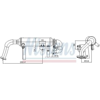 NISSENS Opel Zafira - Raffreddatore EGR NISSENS Opel Zafira - Raffreddatore EGR