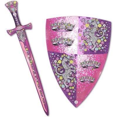 Conjunto Princesa de Cristal Liontouch com Espada e Escudo - Brinquedo Conjunto Princesa de Cristal Liontouch com Espada e Escudo - Brinquedo