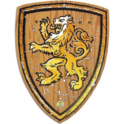Scudo WoodyLion di Liontouch - Ocra/Marrone - Costume unisex Scudo WoodyLion di Liontouch - Ocra/Marrone - Costume unisex