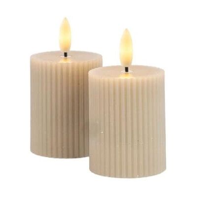 Sirius Smilla Wiederaufladbare LED-Kerzen-Set - Elegantes Grau Indoor/Outdoor-Dekor Sirius Smilla Wiederaufladbare LED-Kerzen-Set - Elegantes Grau Indoor/Outdoor-Dekor
