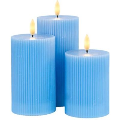 Sirius Smilla Blaue Wiederaufladbare LED-Kerzen - Innen/Außen Dekor Sirius Smilla Blaue Wiederaufladbare LED-Kerzen - Innen/Außen Dekor