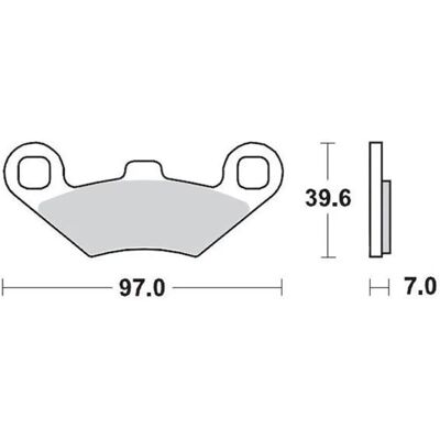 Moto Master - 097511 Racing - Metallo sinterizzato - Pastiglie freno Moto Master - 097511 Racing - Metallo sinterizzato - Pastiglie freno