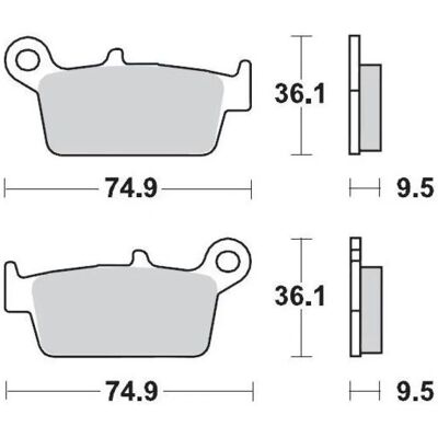 Moto Master - 091812 Racing GP - Metal sintered - Brake pads Moto Master - 091812 Racing GP - Metal sintered - Brake pads