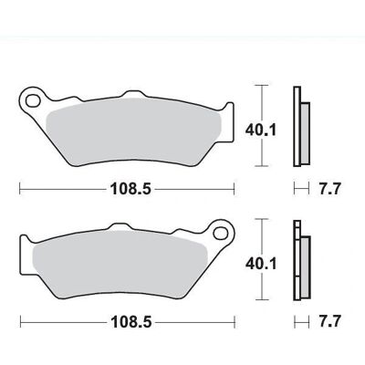 Moto Master - 093112 Racing GP - Metallo sinterizzato - Brake pad Moto Master - 093112 Racing GP - Metallo sinterizzato - Brake pad