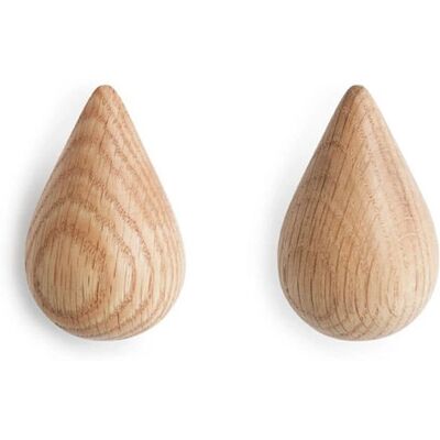 Normann Copenhagen Modell Dropit Holz Haken - Wohnraumaufbewahrung - 2 Stück Normann Copenhagen Modell Dropit Holz Haken - Wohnraumaufbewahrung - 2 Stück
