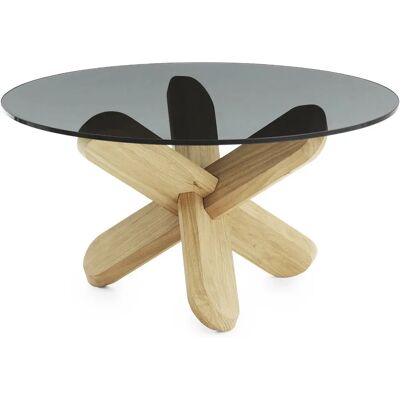 Normann Copenhagen Ding Couchtisch - Eiche, Rauchglas - Beistelltisch Normann Copenhagen Ding Couchtisch - Eiche, Rauchglas - Beistelltisch