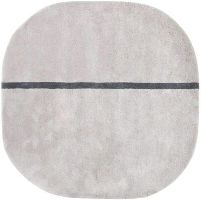 Normann Copenhagen Oona Grauer Wollteppich - 140x140cm - Designer Simon Legald Normann Copenhagen Oona Grauer Wollteppich - 140x140cm - Designer Simon Legald