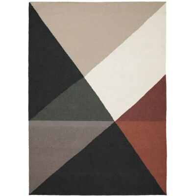 Linie Design Ullteppich - 200x300cm - Rødbrun Linie Design Ullteppich - 200x300cm - Rødbrun
