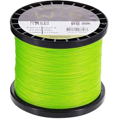 Westin W6 8 Strand Lime Punch Braid 300m - 0.370mm 37.20 kgs - Braided Line Westin W6 8 Strand Lime Punch Braid 300m - 0.370mm 37.20 kgs - Braided Line