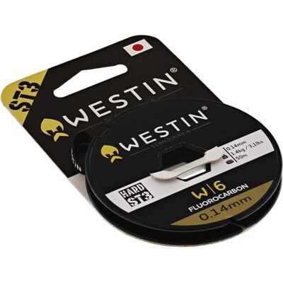 Westin W6 ST3 Fluorocarbon-linje - 35m, 0,62mm, 26,1kg Westin W6 ST3 Fluorocarbon-linje - 35m, 0,62mm, 26,1kg