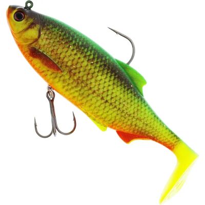Westin Ricky The Roach Shadtail R 'N' R Synkende Agn - 18cm 113g Firetiger Rudd - Produktkategori Westin Ricky The Roach Shadtail R 'N' R Synkende Agn - 18cm 113g Firetiger Rudd - Produktkategori