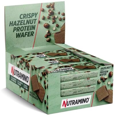 Nutramino Nutra-Go Gaufrette Protéinée - Noisette - Snack Protéines - Publicité Nutramino Nutra-Go Gaufrette Protéinée - Noisette - Snack Protéines - Publicité