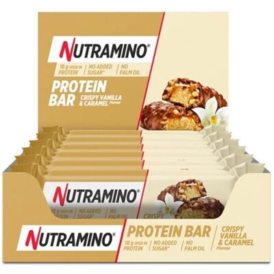 Nutramino Eiwitreep - Vanille Karamel - 12x55g Nutramino Eiwitreep - Vanille Karamel - 12x55g