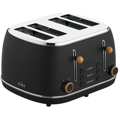 Witt Schwarzer 4-Scheiben Toaster - Toaster Witt Schwarzer 4-Scheiben Toaster - Toaster