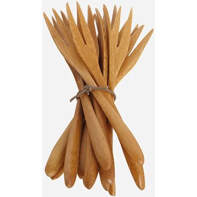Fourchette en bambou Society of Lifestyle - 14cm Naturel Nordic - Publicité Fourchette en bambou Society of Lifestyle - 14cm Naturel Nordic - Publicité